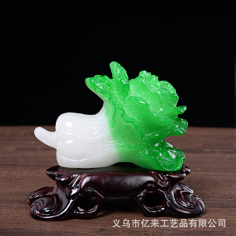 Baicai to cabbage home ornaments car decoration ornaments creative promotional gifts resin crafts manufacturers wholesale
