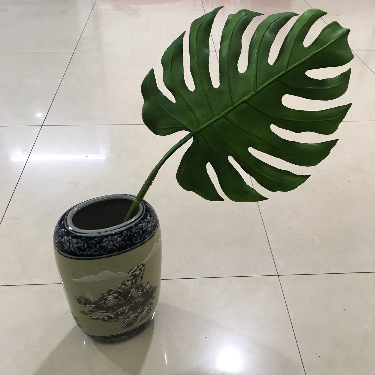Nordic Wind Leaf Simulation Turtle Leaf Soft Glue Turtle Leaf Turtle Leaf Bamboo Green Plant Han Feng ins Leaf