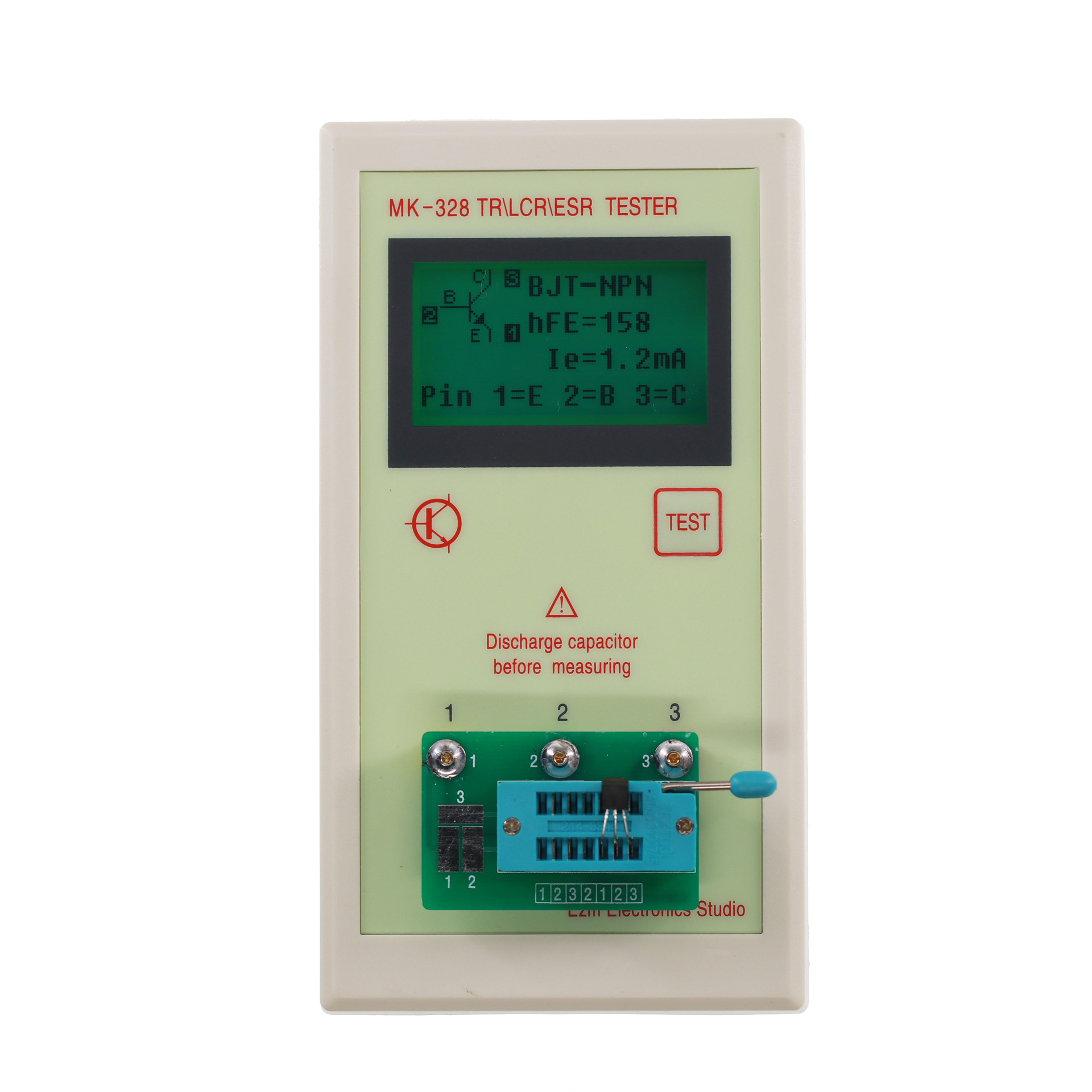 MK-328 multi-function Transistor tester MK328 upgraded handheld capacitance Resistance Tester