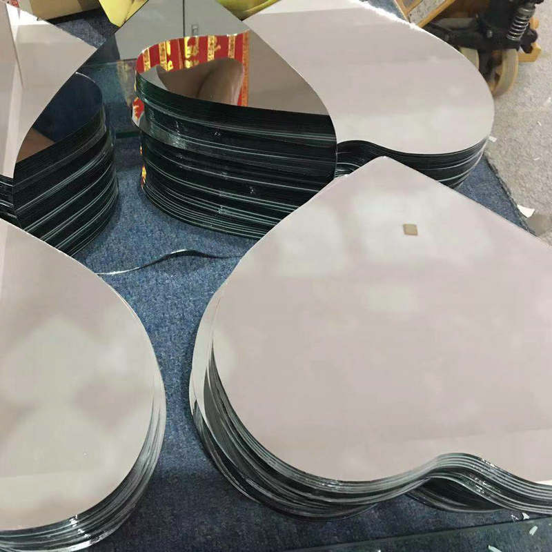 Wholesale square coated glass mirror lenses various shapes makeup mirror small mirror lenses