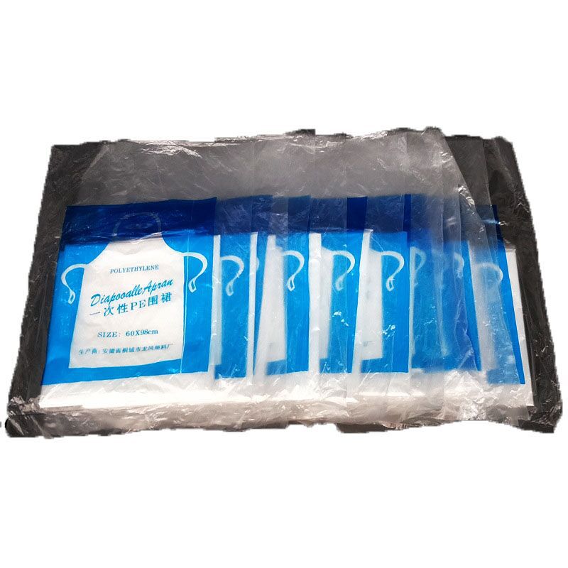 Factory direct disposable plastic apron waterproof anti-oil hot pot lobster dining painting apron wholesale