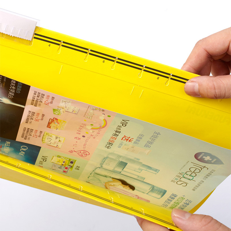 A4 folder office storage hanging clip color paper quick work clip property file clip iron hook hanging clip customization