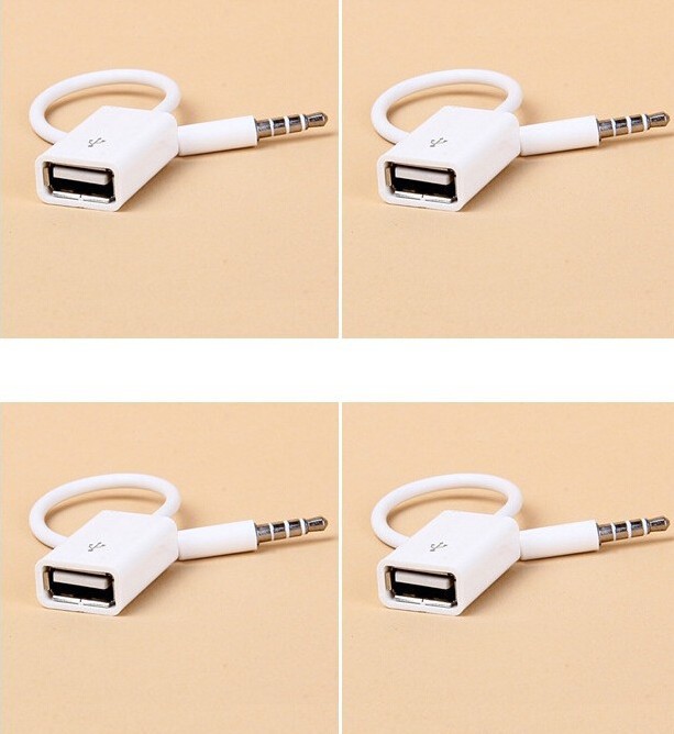 USB revolution 3.5MM male charging data cable computer audio car MP3 Bluetooth headset charger adapter cable