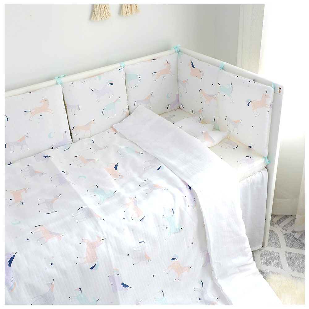 Baby bed quilt cover children quilt cover ins new pure cotton kindergarten gauze baby newborn bedding