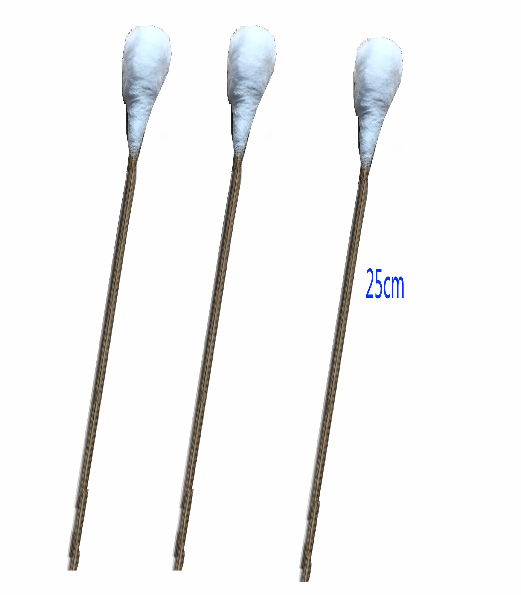 Guangzhou factory wholesale 25CM snowflake gynecological big head cotton swabs 100 gynecological cotton swabs