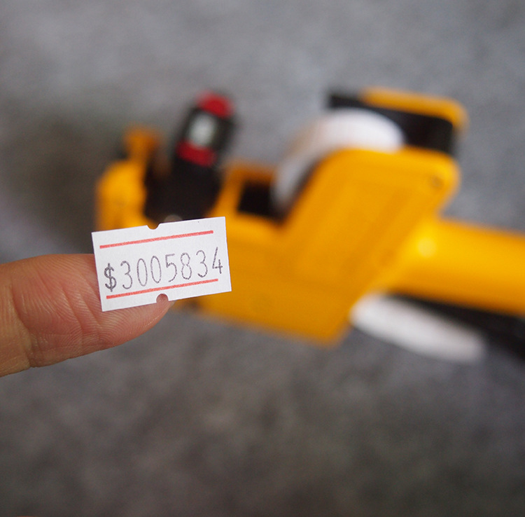 Wholesale pricing paper MX5500 pricing paper coding paper pricing paper single row price tag printable logo