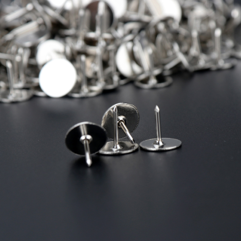 Никелированные плоские булавки, специальные булавки для офиса в наличии