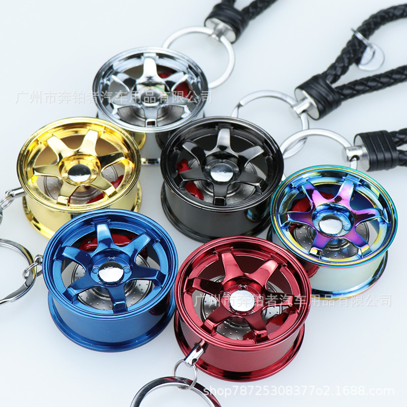 Брелок с колесным диском TE37, 45 мм, подвеска для зеркала заднего вида