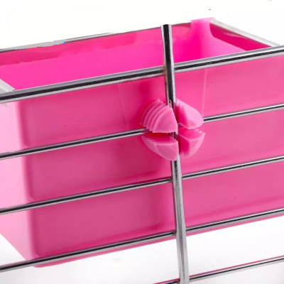 Fixed rabbit Totoro food pot factory direct Totoro guinea pig food pot Square food box anti-bite food box supplies