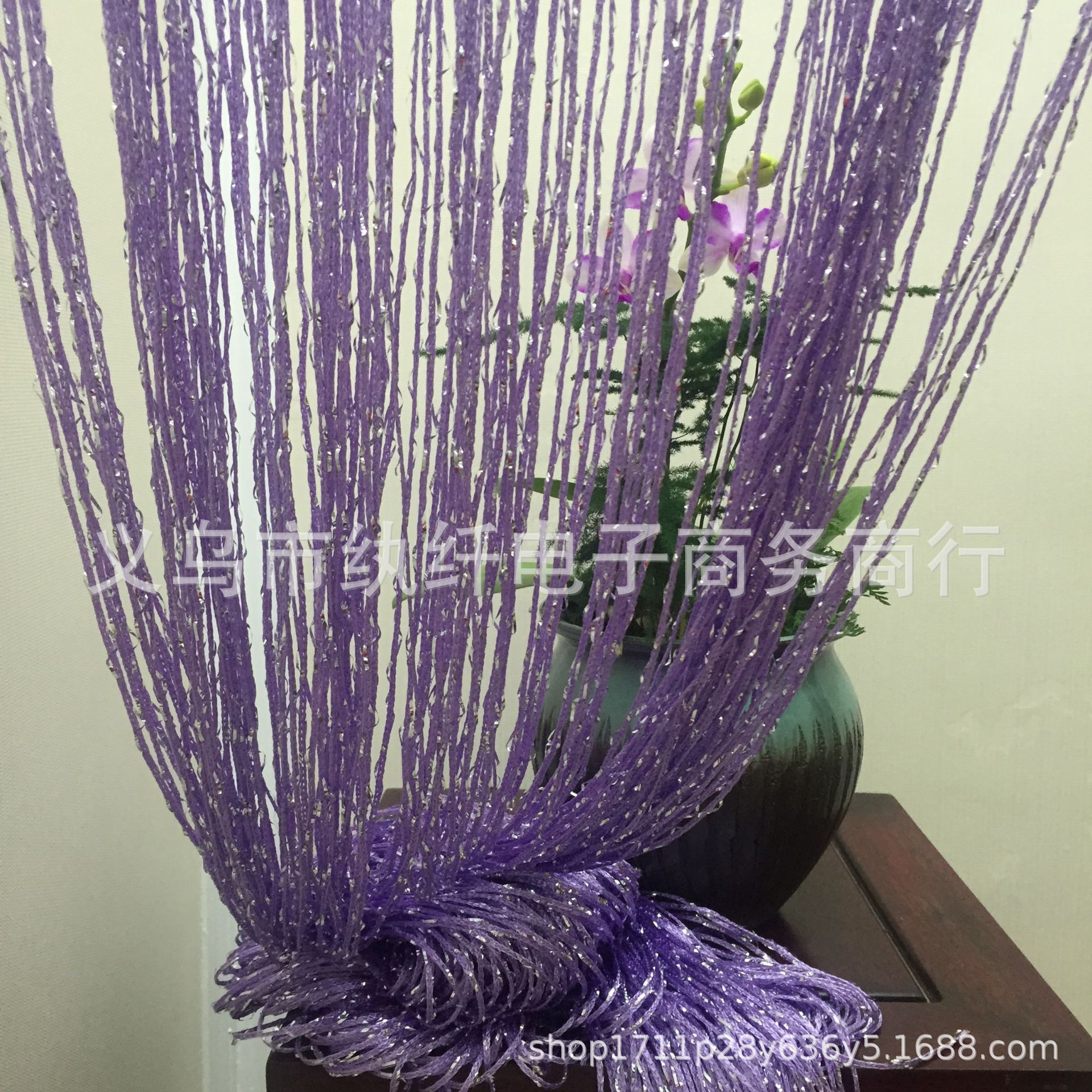 Factory Direct 1*2 monochrome flat silver line curtain silver leather curtain decorative partition curtain wedding line curtain wedding ceiling decoration