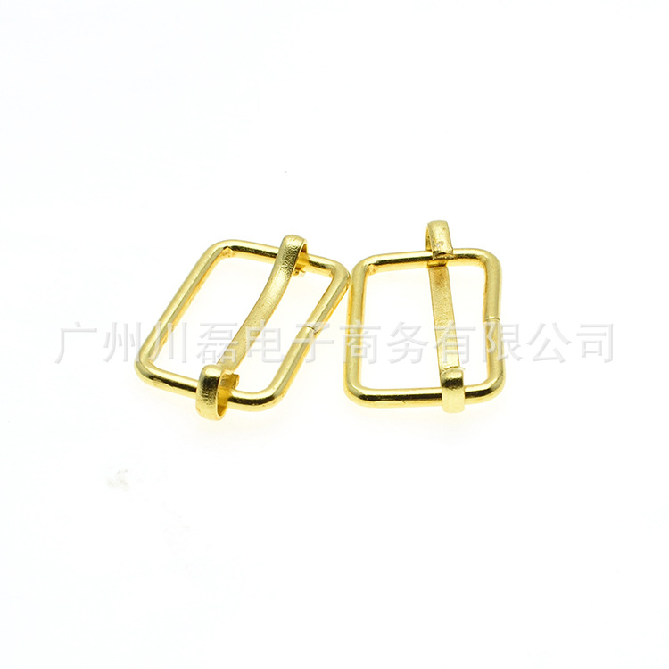 Golden metal pull core buckle iron plated nickel-free 10mm -38mm three-speed adjustable day buckle