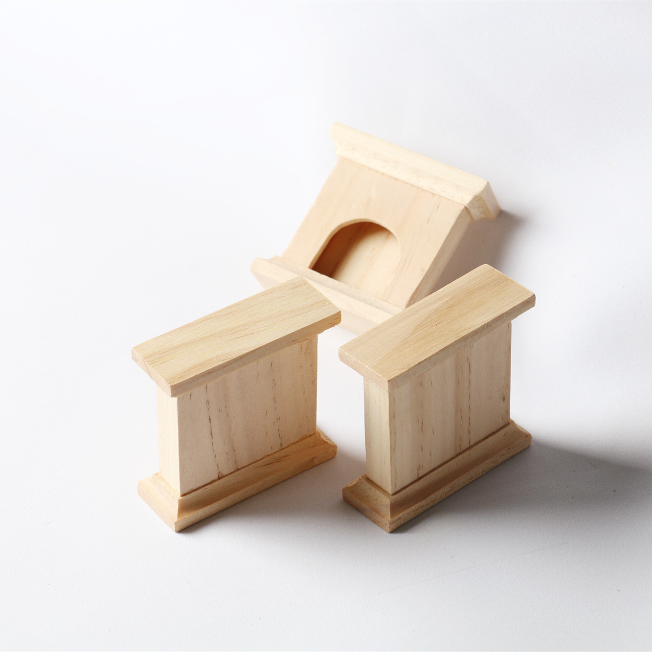 Dollhouse Doll House Natural Solid Wood Fireplace Fleshy Mini Food Play Mini Ornaments