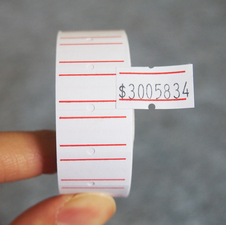 Wholesale pricing paper MX5500 pricing paper coding paper pricing paper single row price tag printable logo