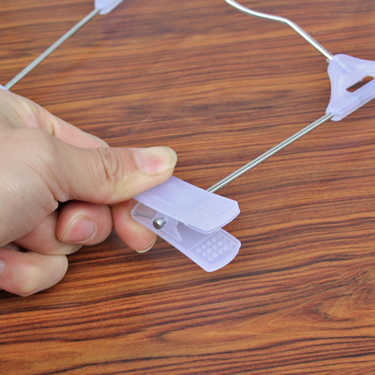 Factory Direct Sales Plastic Trouser Rack Trouser Clip Trouser Clip Wholesale Clothing Store Adult Non-slip Thickeneded Trouser Hanger