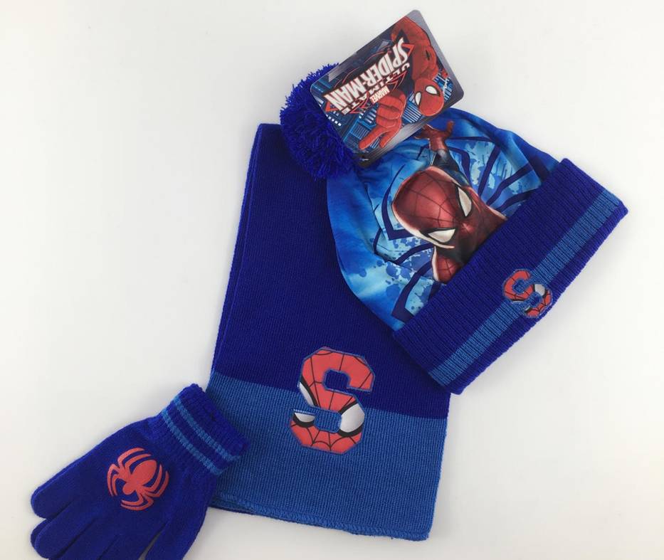 Комплект из трех предметов с Человеком-пауком, импорт