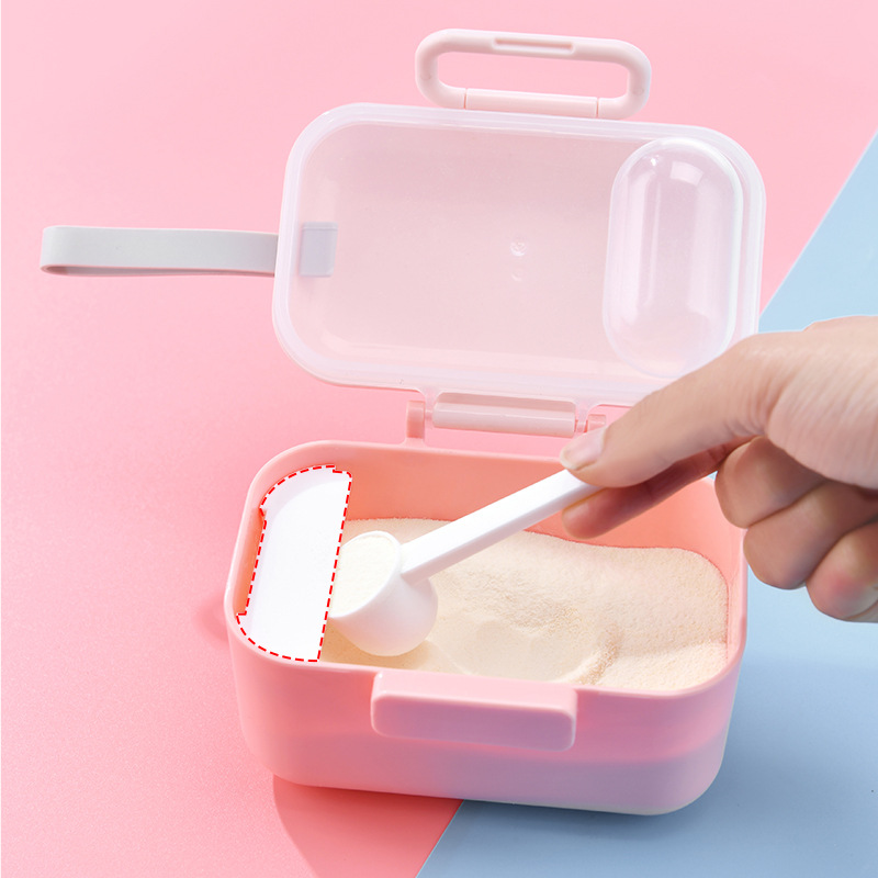 New portable baby milk powder box out large capacity milk powder can baby portable milk powder box wholesale