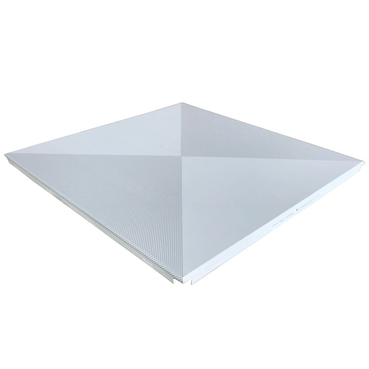 Factory direct supply of white aluminum gusset plate 600*600 concave-convex well type punching aluminum gusset plate powder spraying aluminum ceiling