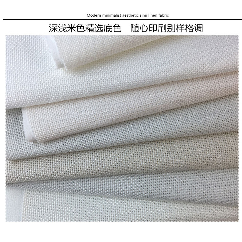 Factory direct cotton and linen fabric digital printing linen tablecloth curtain cushion pillow fabric 1 meter cut