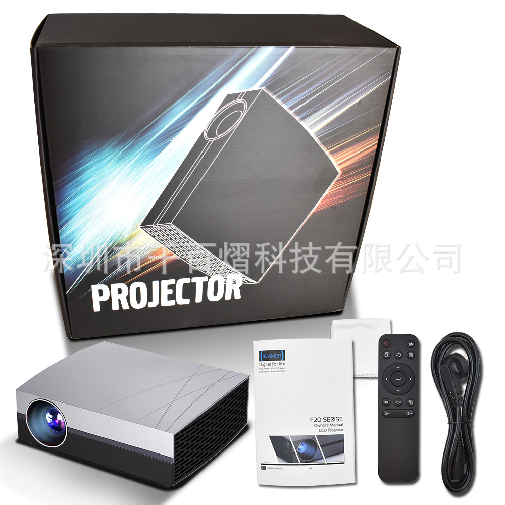 Android Led Projector 4K,Ac3 1280*800 Hdmi,Vga,Hifi Speaker