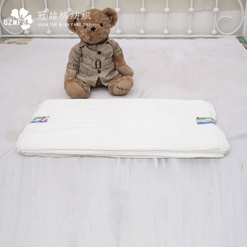 Baby Diapers 40*80 Baby Degreased Diapers White Newborn Washable Gauze Diapers Newborn Supplies