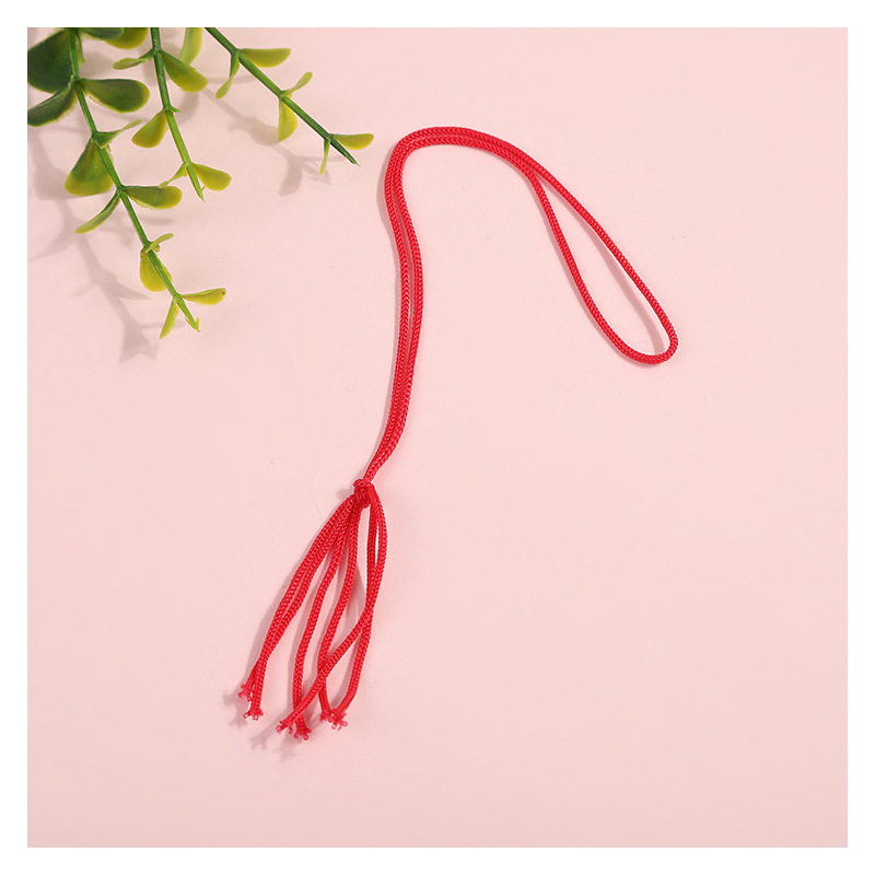 Pendant bag accessories factory direct tassel pendant keychain DIY handmade wooden doll bead jewelry