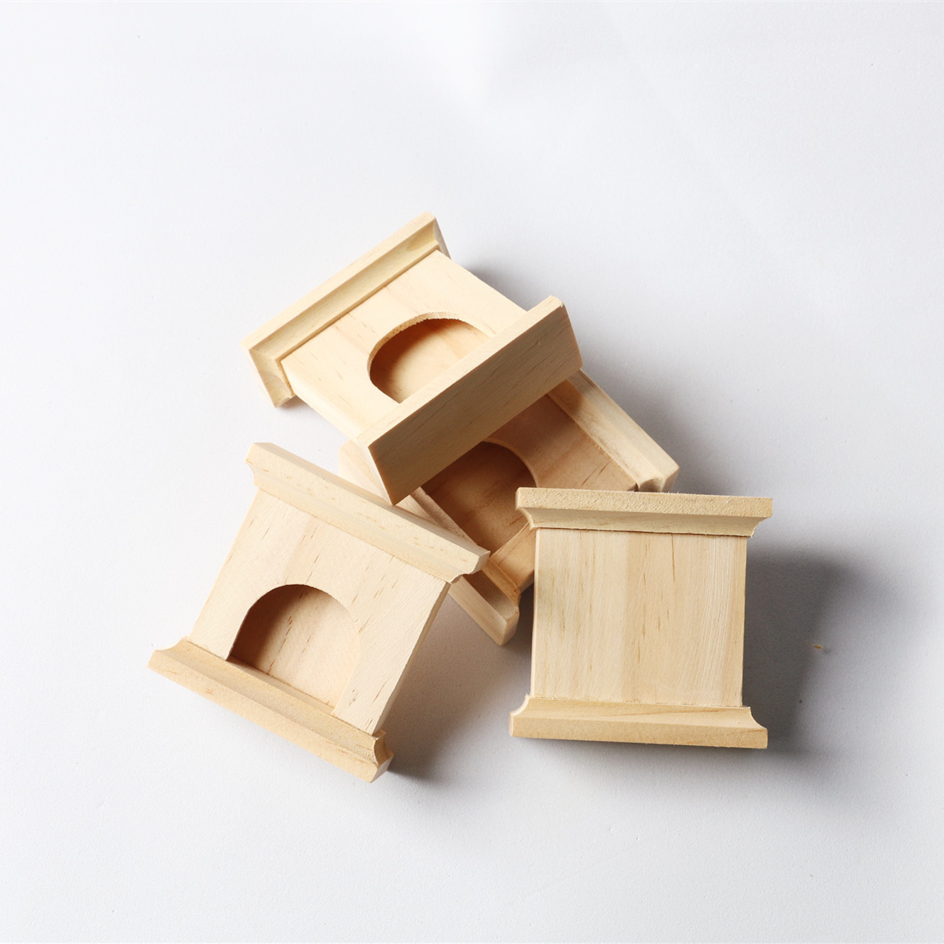 Dollhouse Doll House Natural Solid Wood Fireplace Fleshy Mini Food Play Mini Ornaments