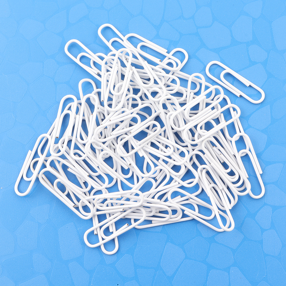 Hot selling color plastic coated paper clip ins style paper clip office desktop finishing 28mm paper clip