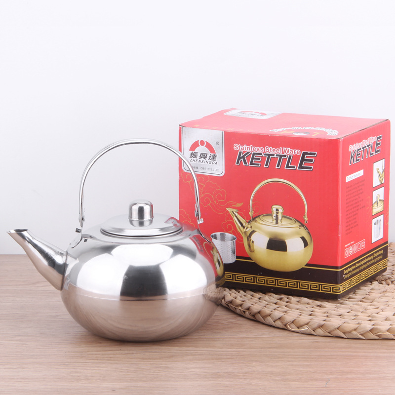 Stainless Steel Teapot with Fine Mesh Filter, Stainless Steel Kettle with Filter, Household Teapot, Little Women's Teapot
