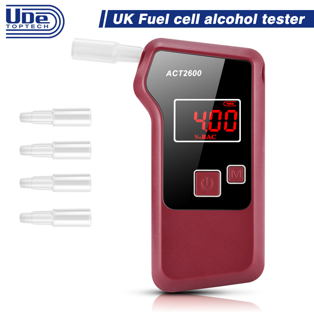 Alcohol Tester High Precision Blowing Portable Drunk Driving Ornaments Alcohol Tester ACT2600