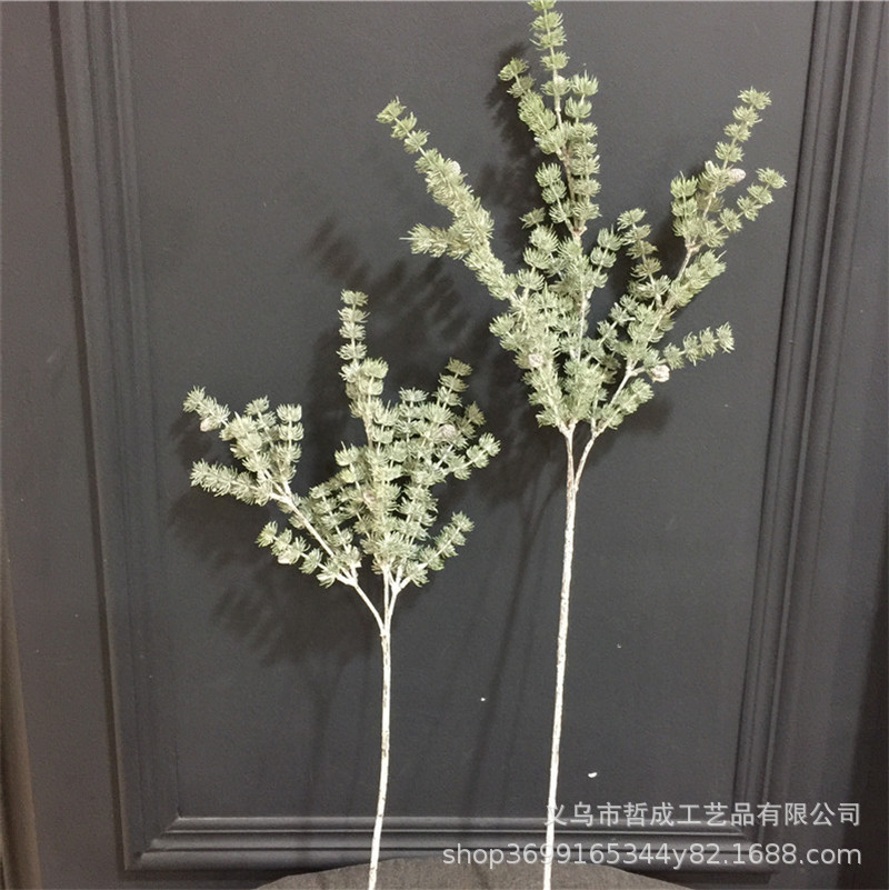 Cedar simulation pine needle tree fake pine branch flower arrangement plant wall with leaves welcome pine branch ball Christmas decorations