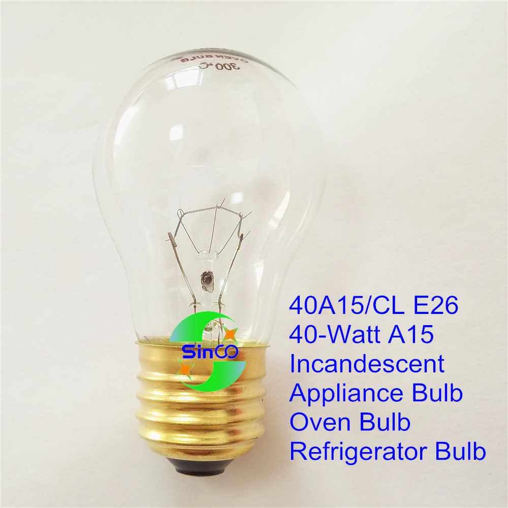 40A15/CL 110V-120V40W E26 лампа для духовки бытовая лампа американский стандарт