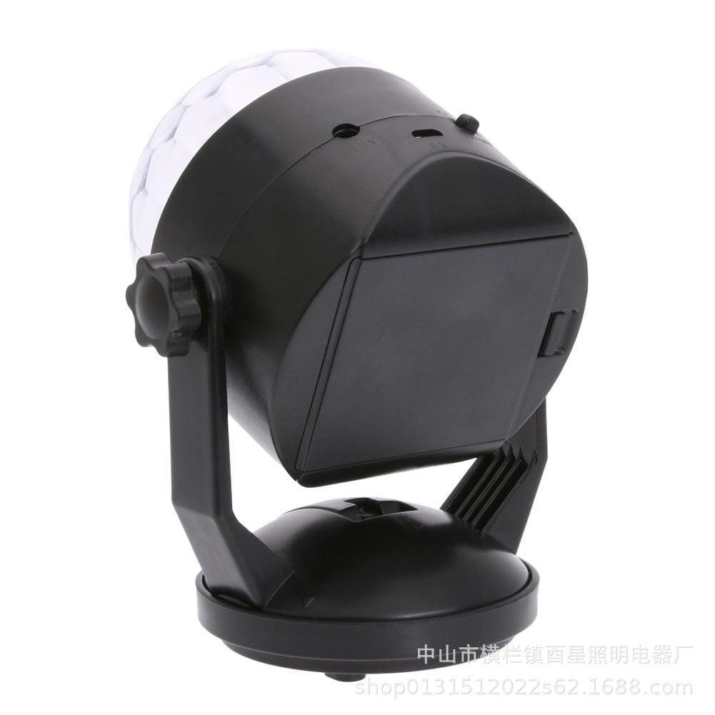 Car suction cup magic ball lamp USB mini stage lamp RGB crystal magic ball lamp 6W colorful rotating lamp
