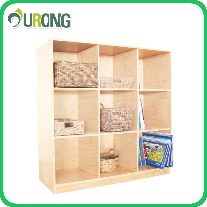 Шкаф для хранения детей, полка для рюкзаков в детском саду, экологически чистая, девятиотделенческий шкаф, детская мебель из массива