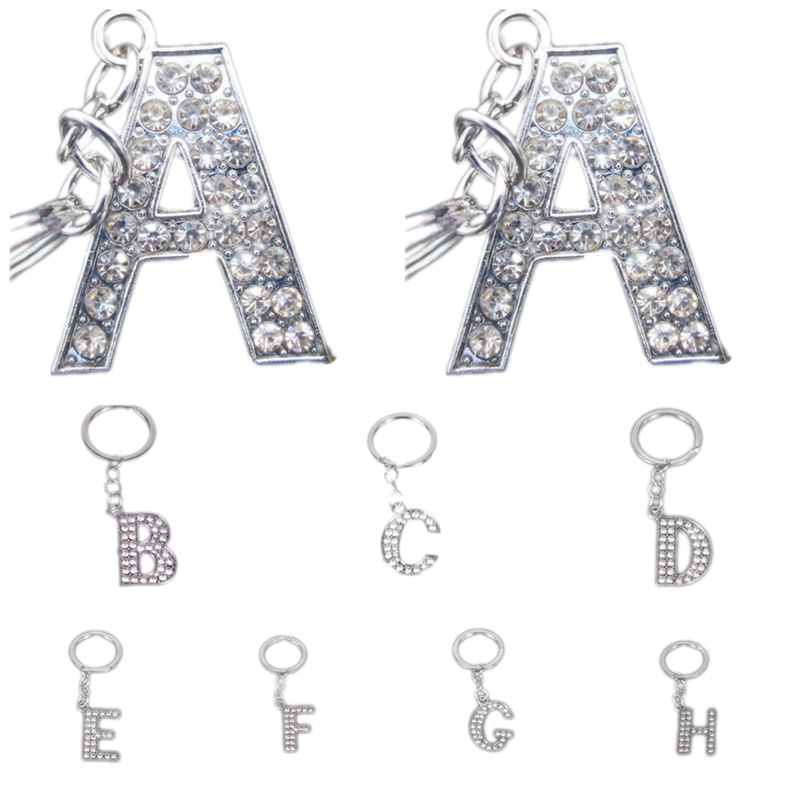 Брелок с 26 английскими буквами, алмазный, оптовая продажа
