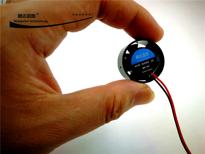 Pengda blueprint 2510 25*10mm hydraulic 24V12V9V5V round LED notebook miniature cooling fan