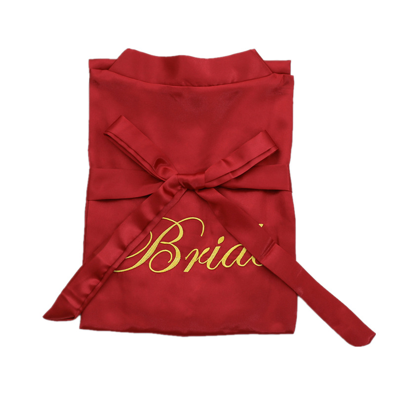 Свадебная вышивка, халат для невесты, подружки невесты, утренний халат для свадебной церемонии