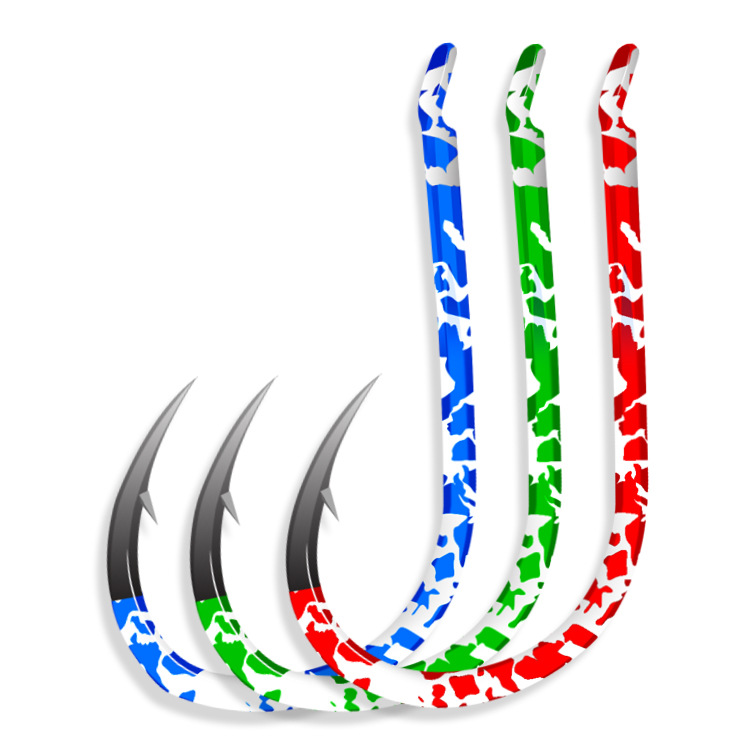 Flat thousand and color red gold all kinds of hook processing wholesale explosive hook fishing gear wholesale hook