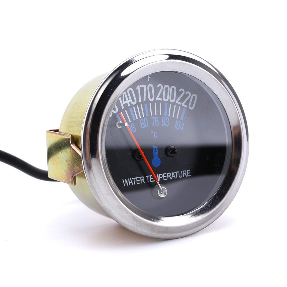 Cross-border hot selling car modification 52MM mechanical water temperature meter 100~220 F 12v Universal instrument
