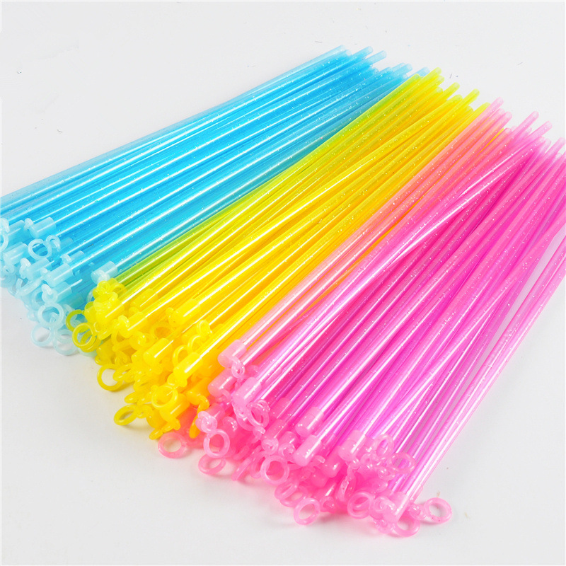 Fluorescent plastic portable Rod mid-autumn festival lantern paper lantern toy handle Children diy accessories LED portable Rod