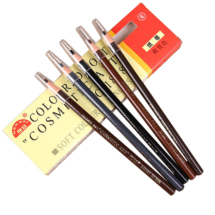 Spot wholesale Heng silk 1818 pull eyebrow pencil roll paper soft non-faint pull eyebrow pencil Makeup Eyebrow Pencil