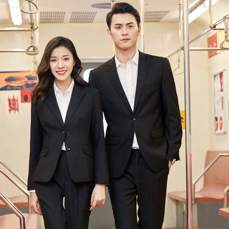 Professional Outwear for Women 2023 Spring & Fall New Slim Fit Men and Women Same Style Business Suit K-Style Executive Formal Wear Ol