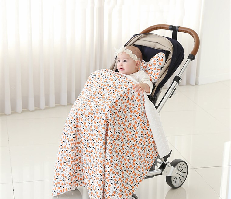 Cross-border Hot Selling Same Style Baby Double Linters Quilt Blanket Children's Bean Bag Quilt Air Conditioning Pure Cotton for Boys and Girls