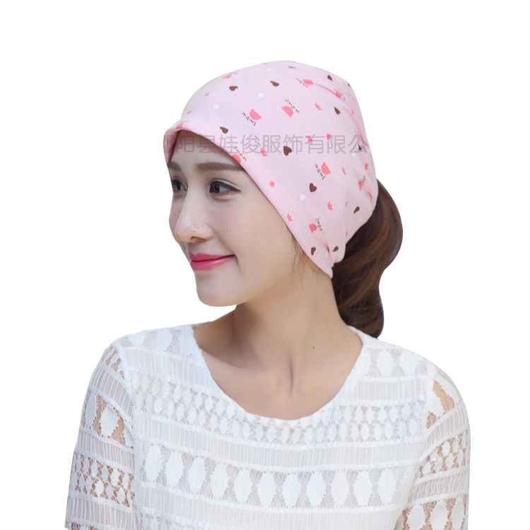 New Korean version of Autumn lunar November cap windproof hair pregnant women's cap simple fashion head warm maternity cap wholesale