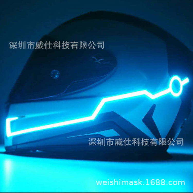 Cross-border source el cold light sheet luminous helmet strip helmet luminous Strip motorcycle night safety light strip