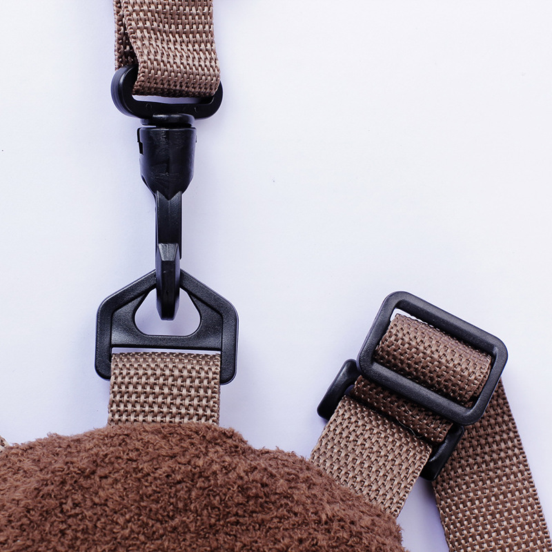 Pearl velvet monkey backpack simple cartoon cute children's backpack Pearl velvet monkey backpack children's backpack