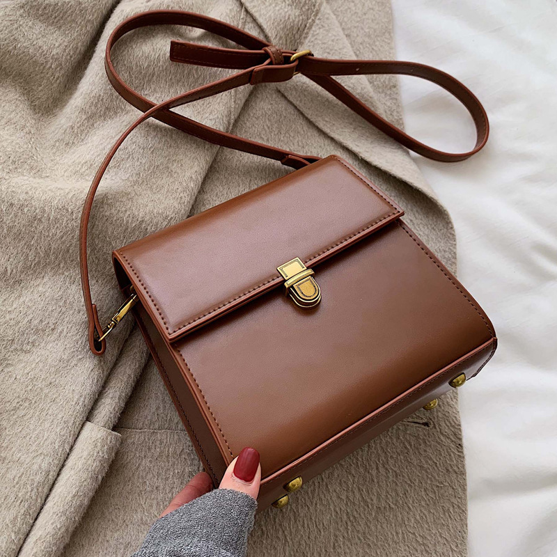 Bag Western Style Women's Bag 2019 New Fashionable Korean Texture Crossbody Bag Fashionable Simple Small Square Bag