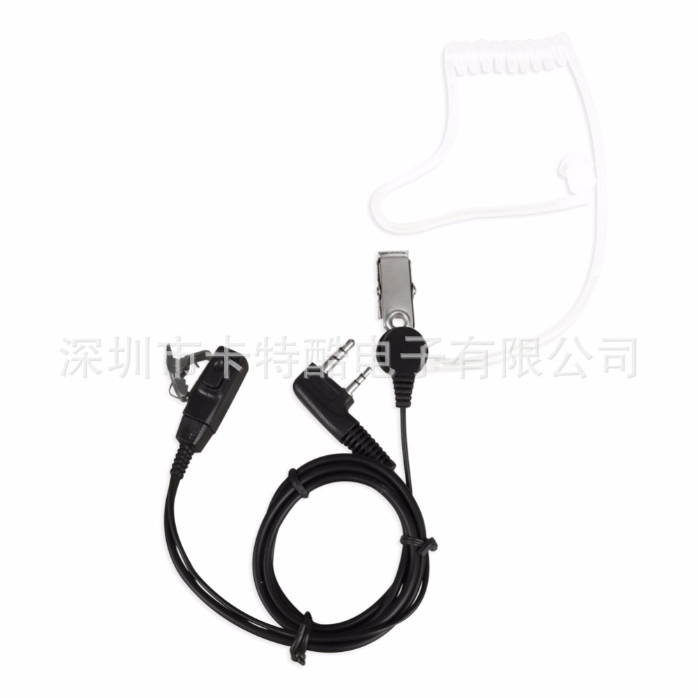 Baofeng 888S 5R walkie-talkie K-head universal headset ear wire air duct transparent headset