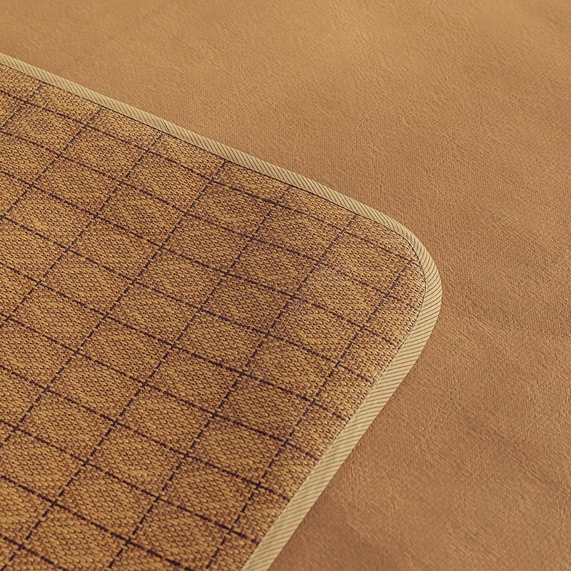 Summer mat 2022 single rattan mat student bunk dormitory mat foldable air-conditioning mat straw mat wholesale