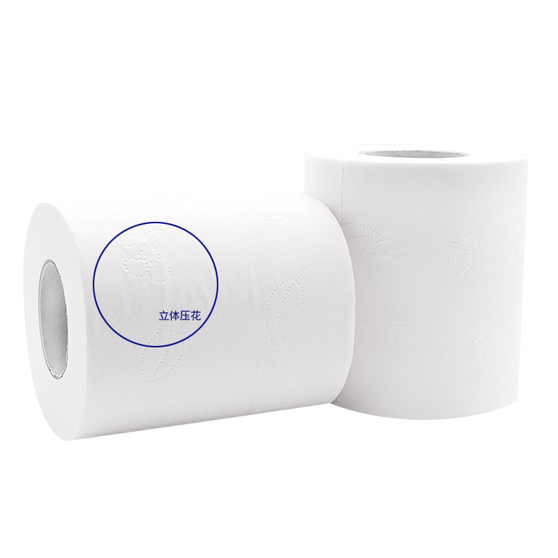 Factory Direct Supply Hotel Roll 50g Small Roll Hotel Hollow Roll Toilet Paper Toilet Paper Whole Box Wholesale