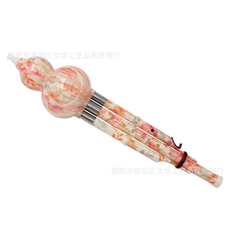 Factory supply Bakelite cucurbit flute instrument beginner cucurbit flute C down B double tone resin cucurbit flute
